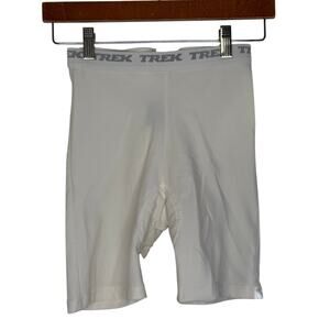 Trek Padded Compression Cycle Shorts in White Size Small Women's Cushioned